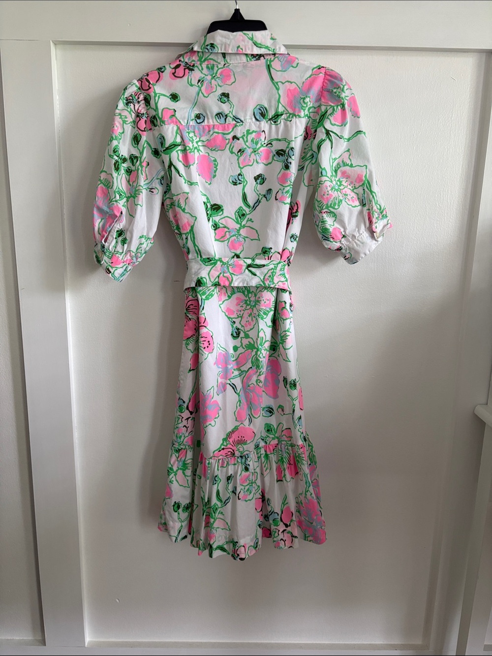 Lilly Pulitzer Pink, Green & White Floral Dress - Picture 3 of 5